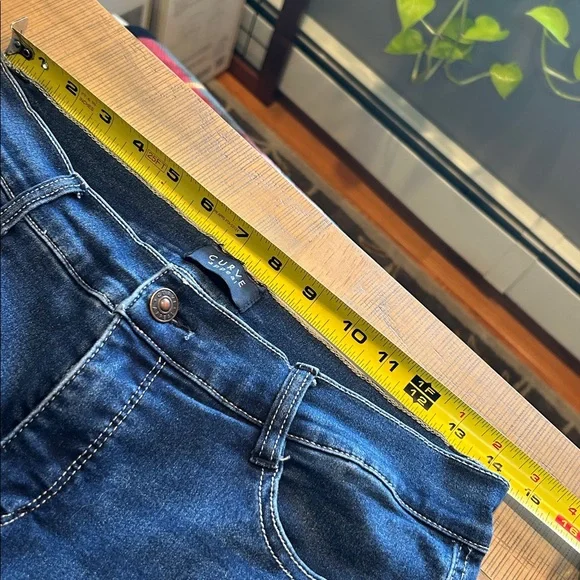 Curve Blue Denim Stretch Jeans - Picture 4 of 7